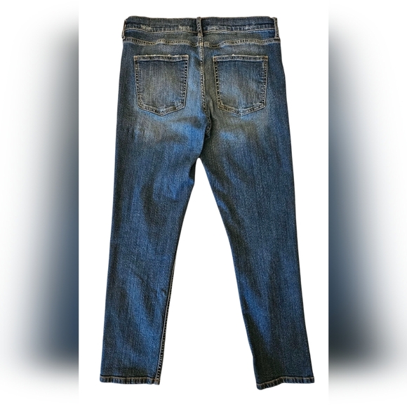 Banana Republic Dark Wash Girlfriend Skinny Jeans - Sz 29/8 - Picture 2 of 10